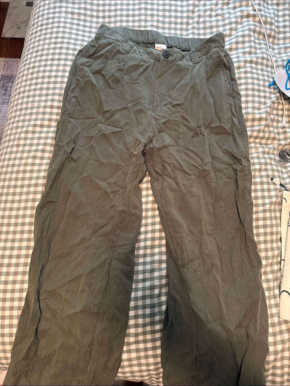 a new day Olive Green Wide Leg Trousers